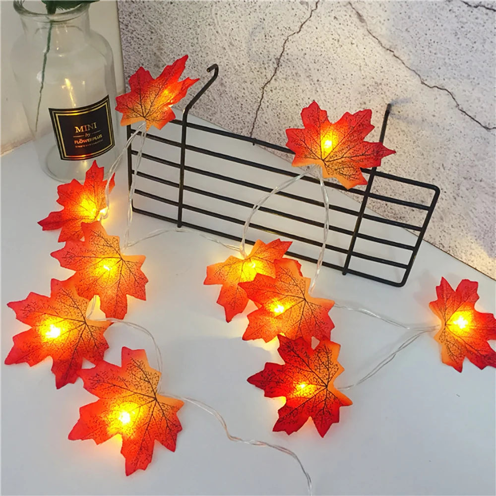 Maple Leaf String Lights