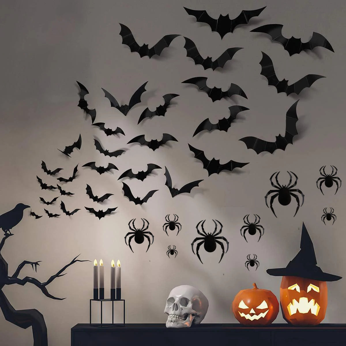 Bat Silhouette Wall Stickers