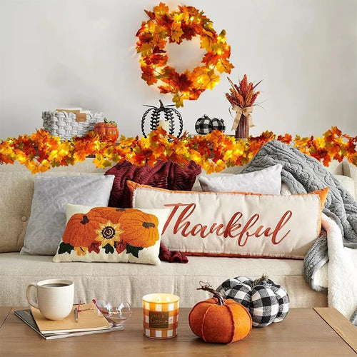 Artificial Maple Leaf Garland