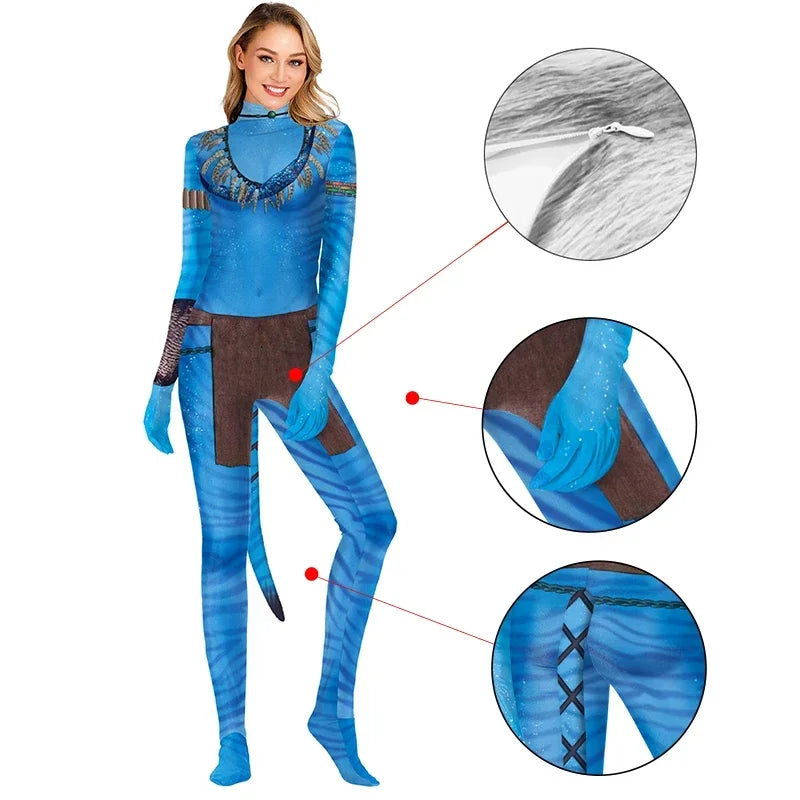3D Full-Body Costume – Futuristic Blue