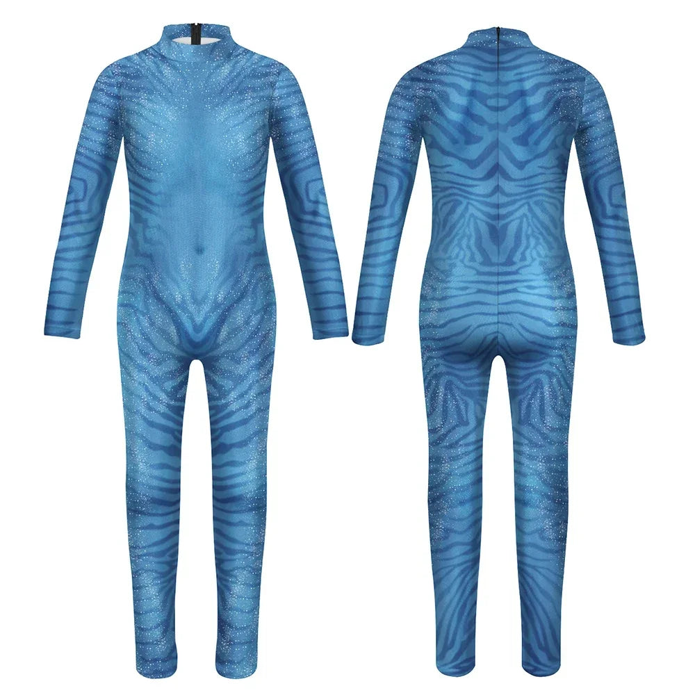 3D Full-Body Costume – Futuristic Blue
