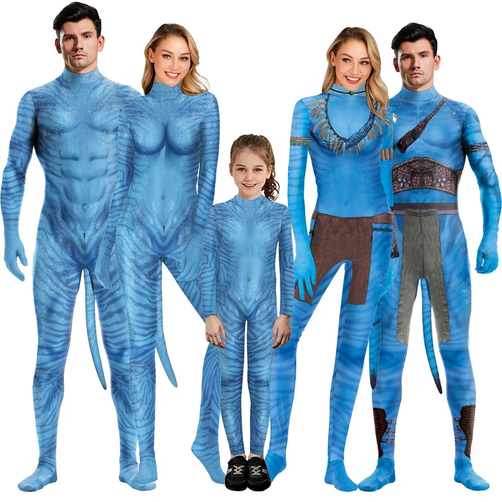 3D Full-Body Costume – Futuristic Blue