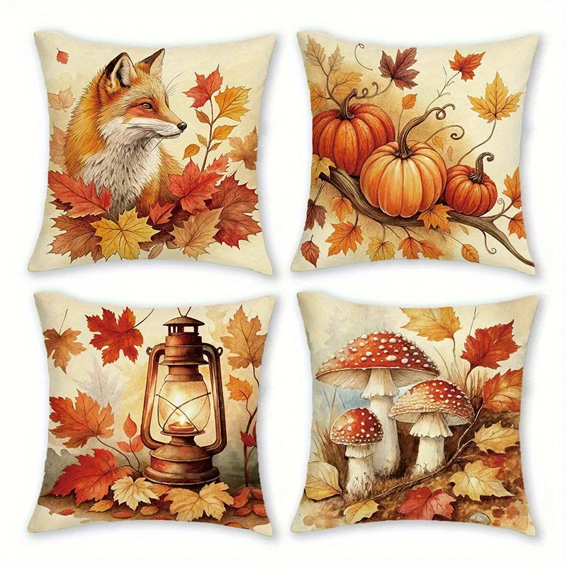 Autumn Fox Cushion Cover