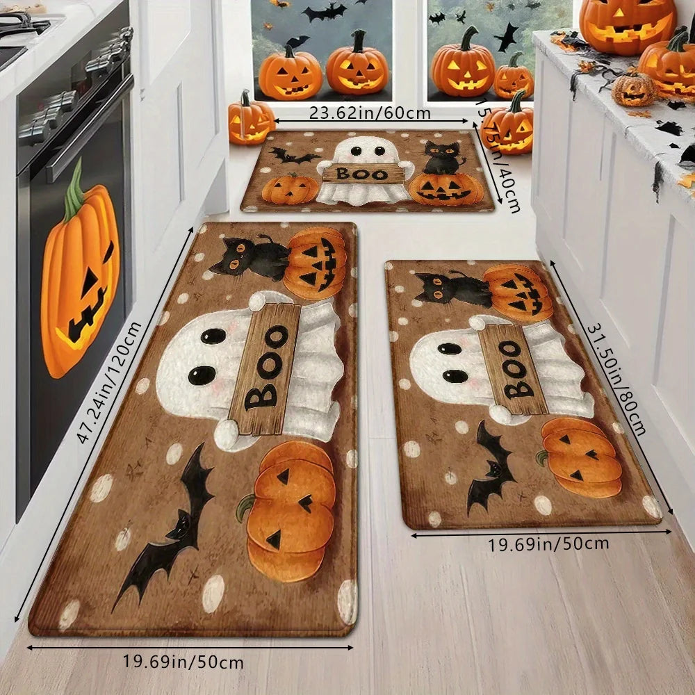 Pumpkin &amp; Ghost Rug