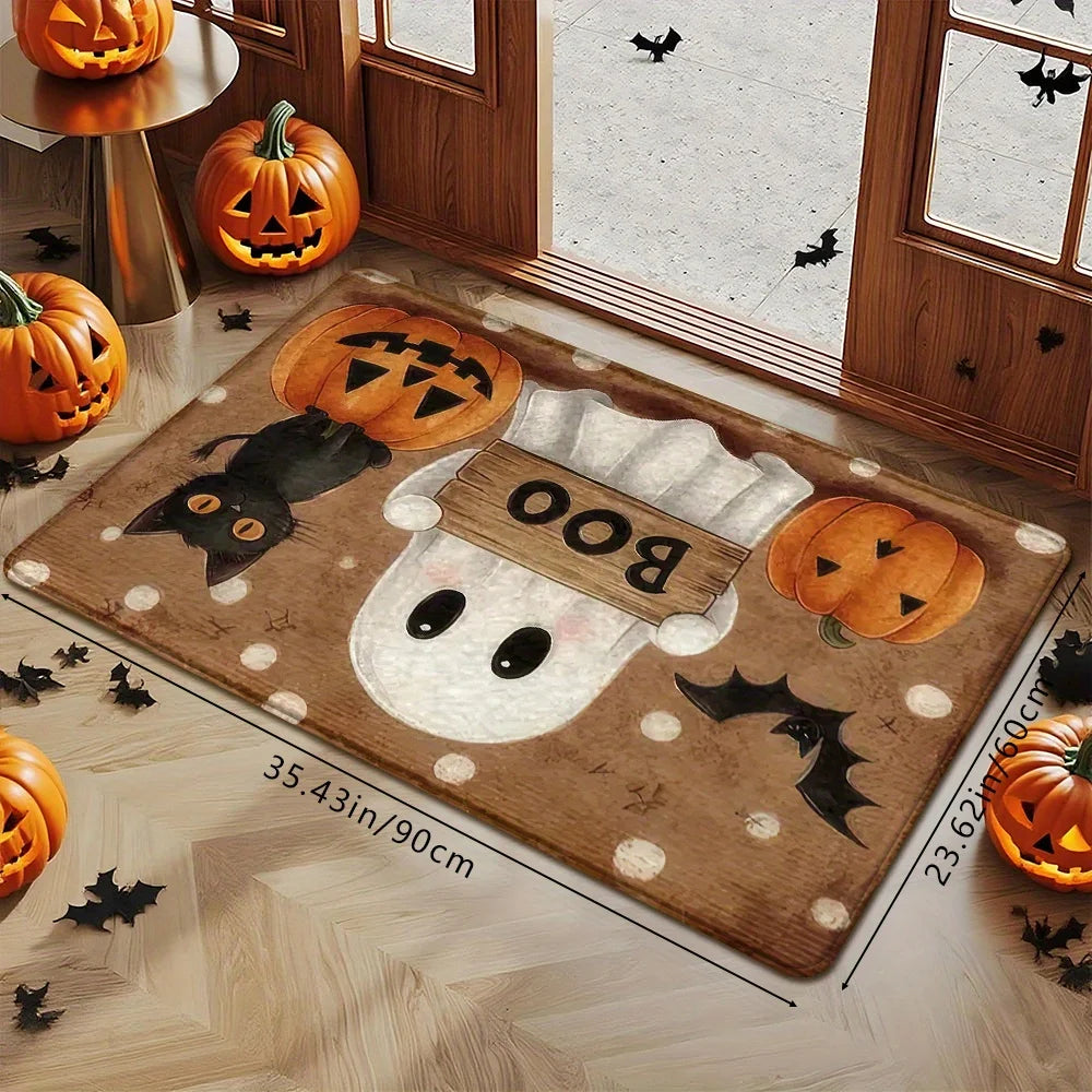 Pumpkin &amp; Ghost Rug