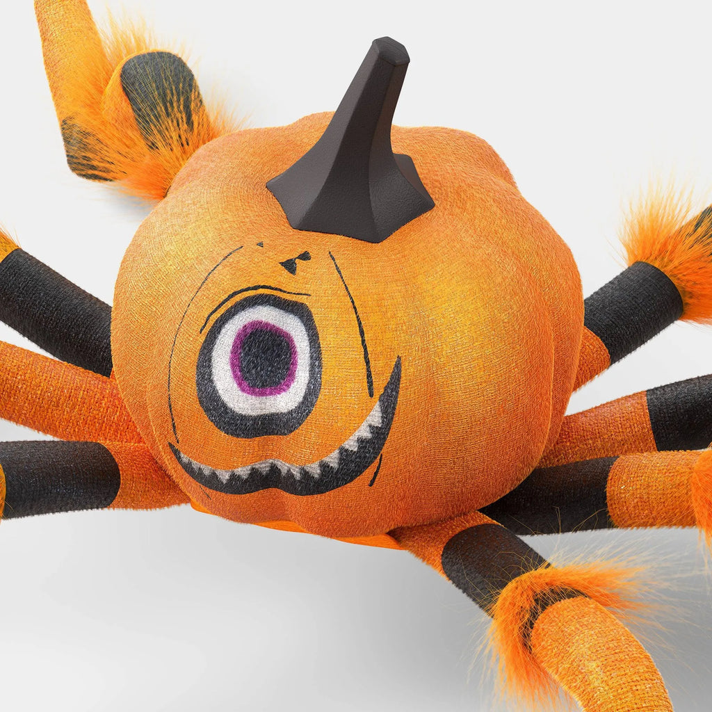 Hanging Pumpkin Spider — 20 in