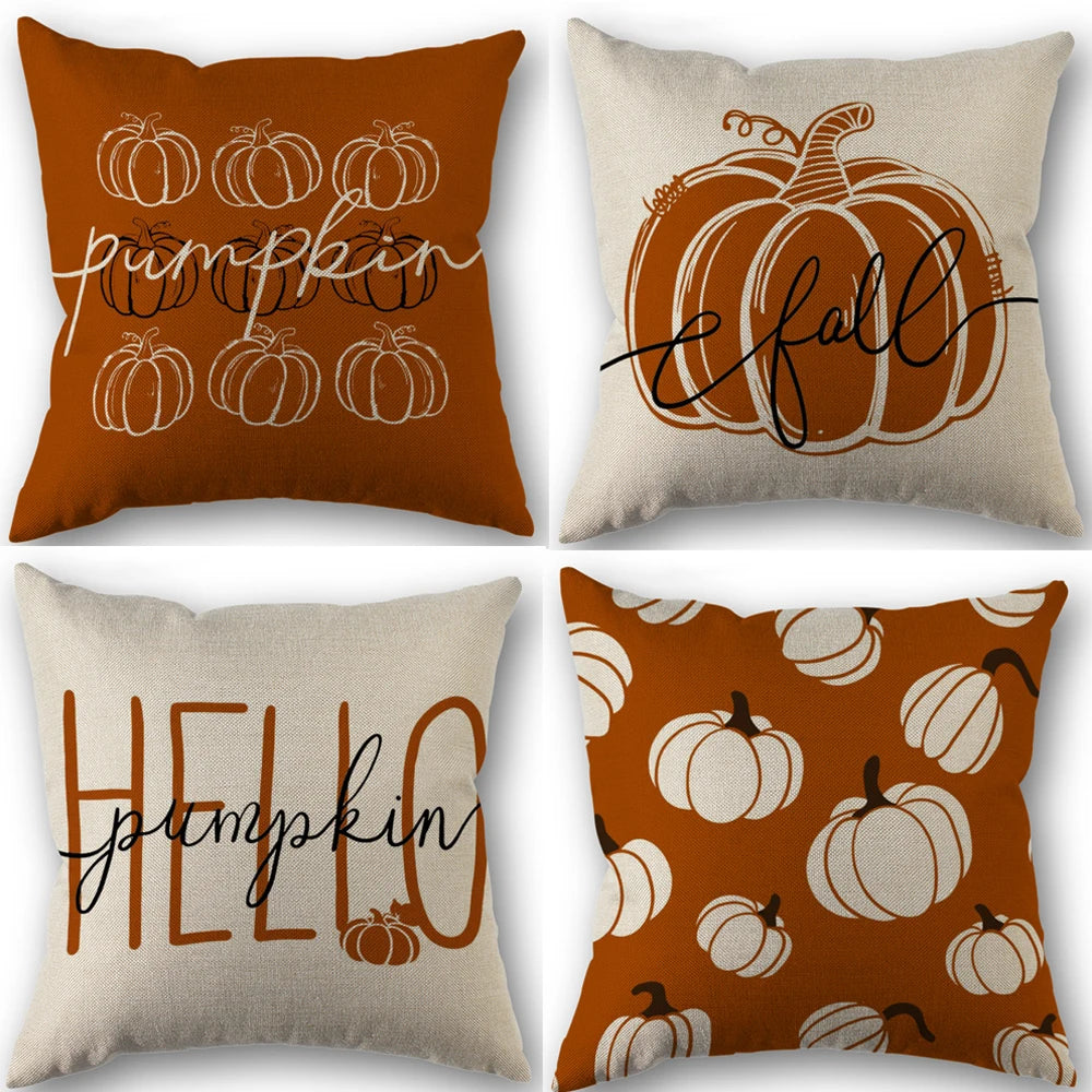 Vintage Pumpkin Cushion Covers