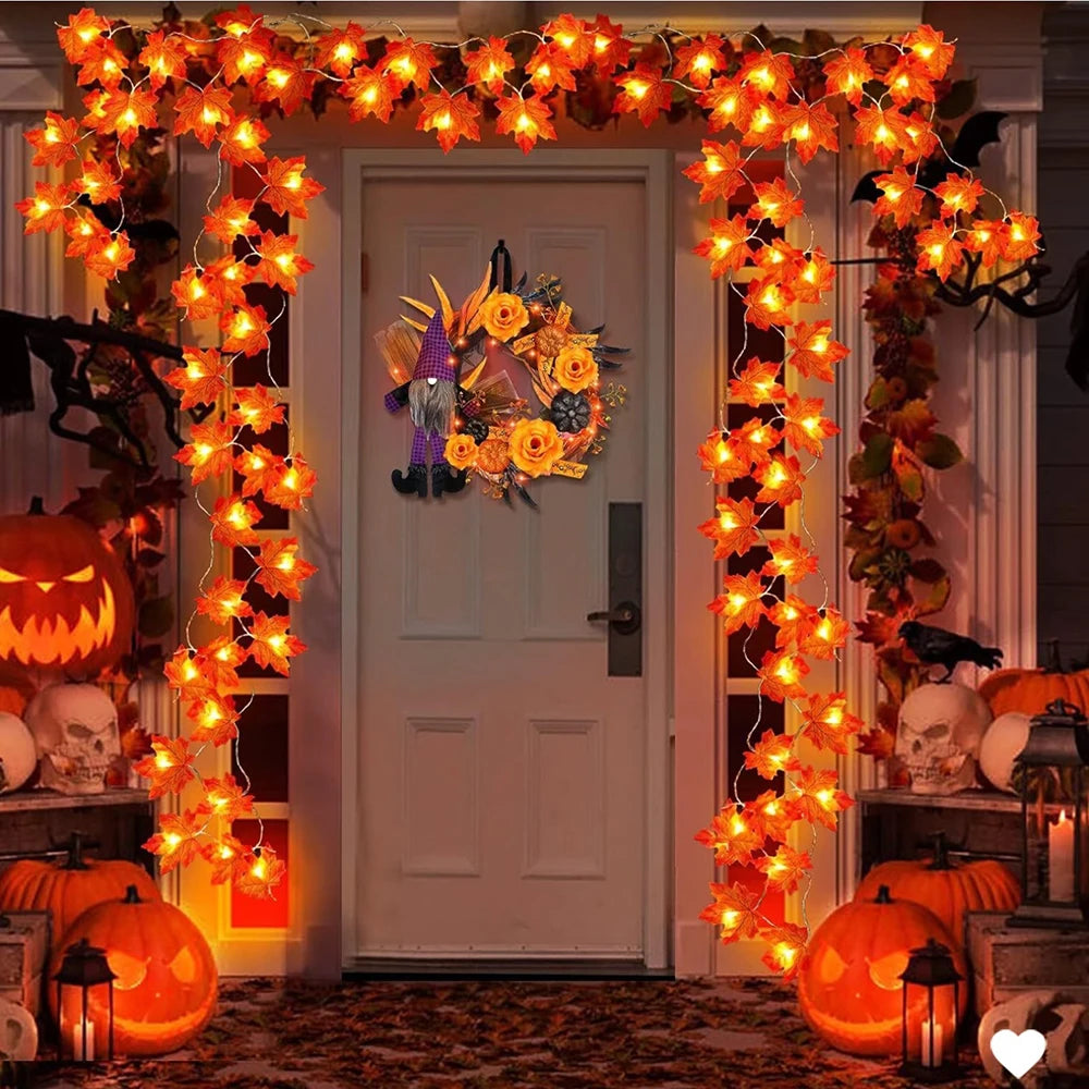 Maple Leaf String Lights