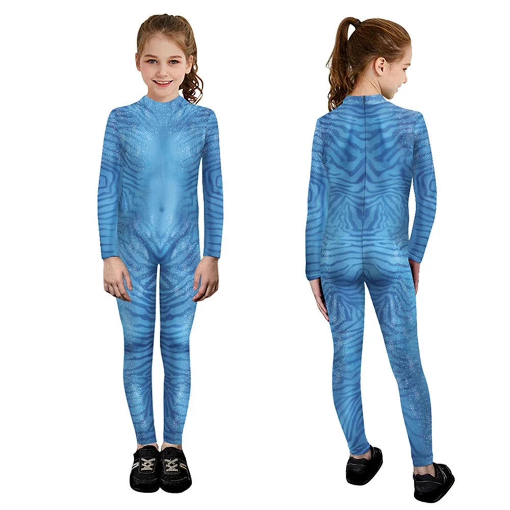 3D Full-Body Costume – Futuristic Blue