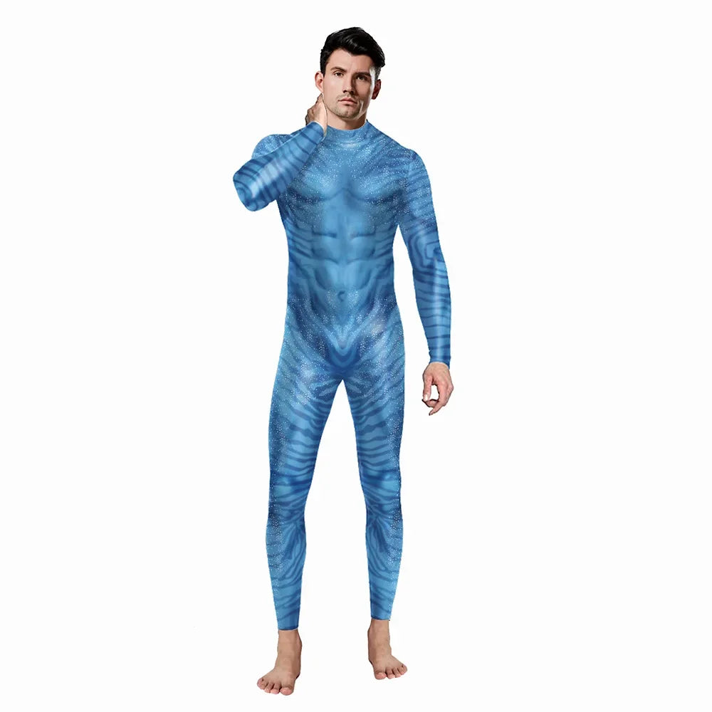 3D Full-Body Costume – Futuristic Blue