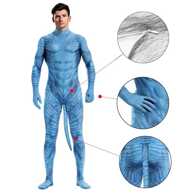 3D Full-Body Costume – Futuristic Blue